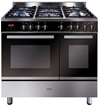 CDA 90CM TWIN RANGE COOKER-ELECTRIC OVENS & GAS HOB.FLAME FAILURE INCLUDED


